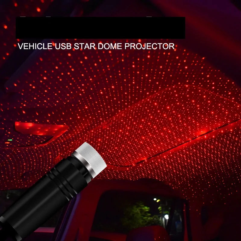 Proyector de Ambiente de Estrellas LED USB para Coches